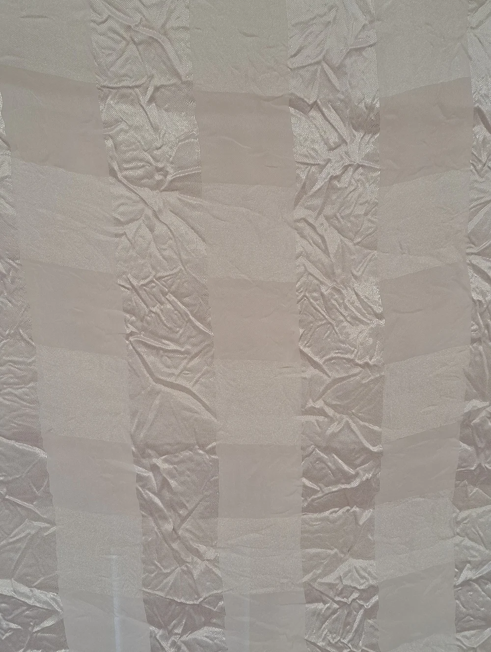 Vintage Cottagecore Shabby Chic Fairycore Lavender Checkered Shower Curtain.